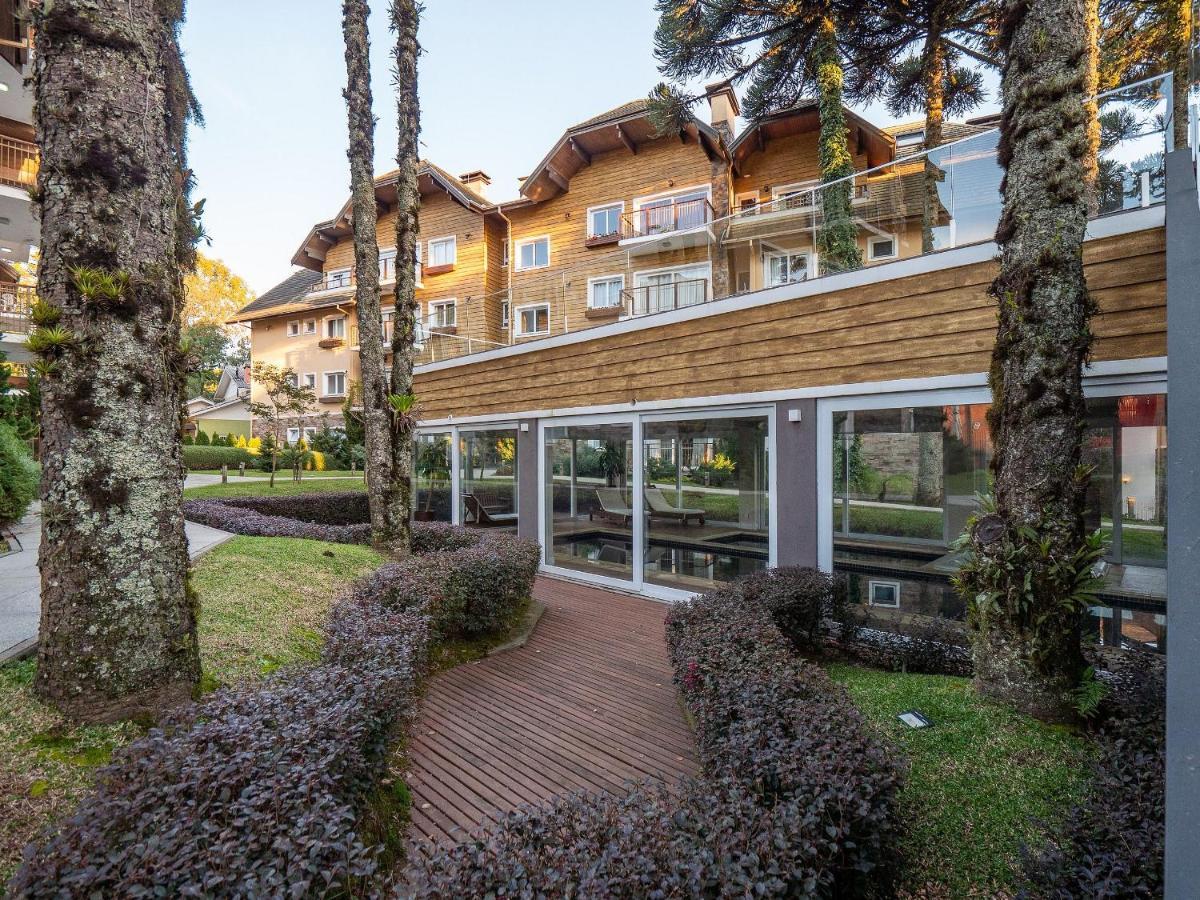 Casa De Pedra - 301D - Apto Com Piscina Em Gramado Exteriör bild